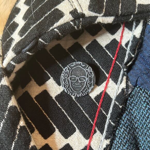 Desigual tapestry coat with matching skirt artsy multicolor graphic set M - Picture 13 of 16